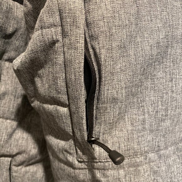 Industry TEXTURED 'ALTERNATIVE "Real" DOWN BOMBER Gray Puffer Jacket SZ: XL - Picture 16 of 16
